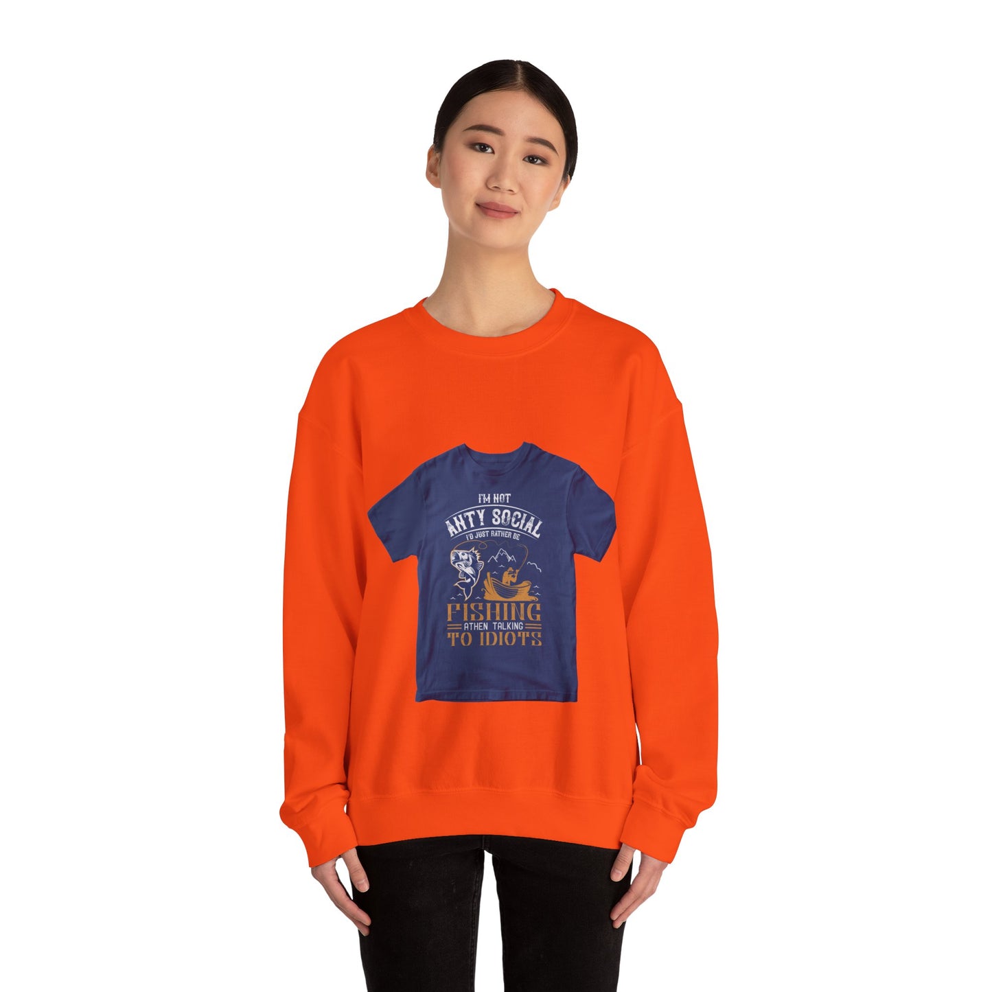 im not ANTY SOCIAL — Unisex Heavy Blend Crewneck (G18000)