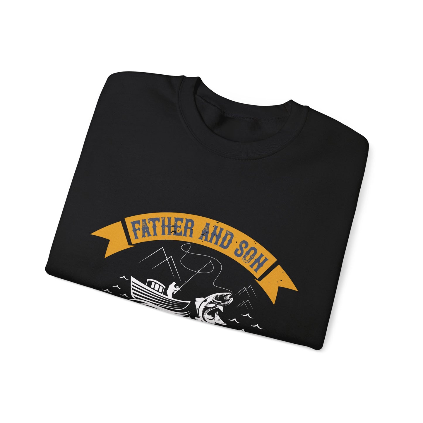 father and son fishing partners  for life-01 — Unisex Heavy Blend Crewneck (G18000)