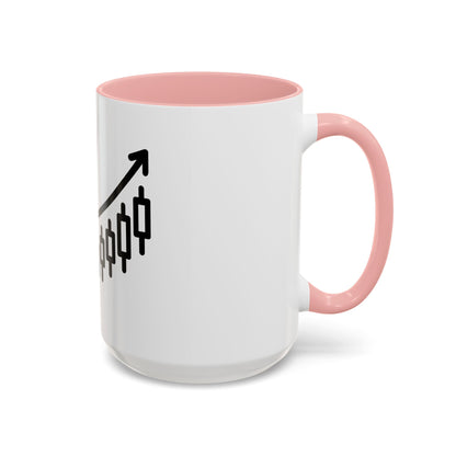 Stock Market Heartbeat Accent Coffee Mug (11, 15oz), Financial Market Trader Gift, Wall Street Investor Mug, Stock Market