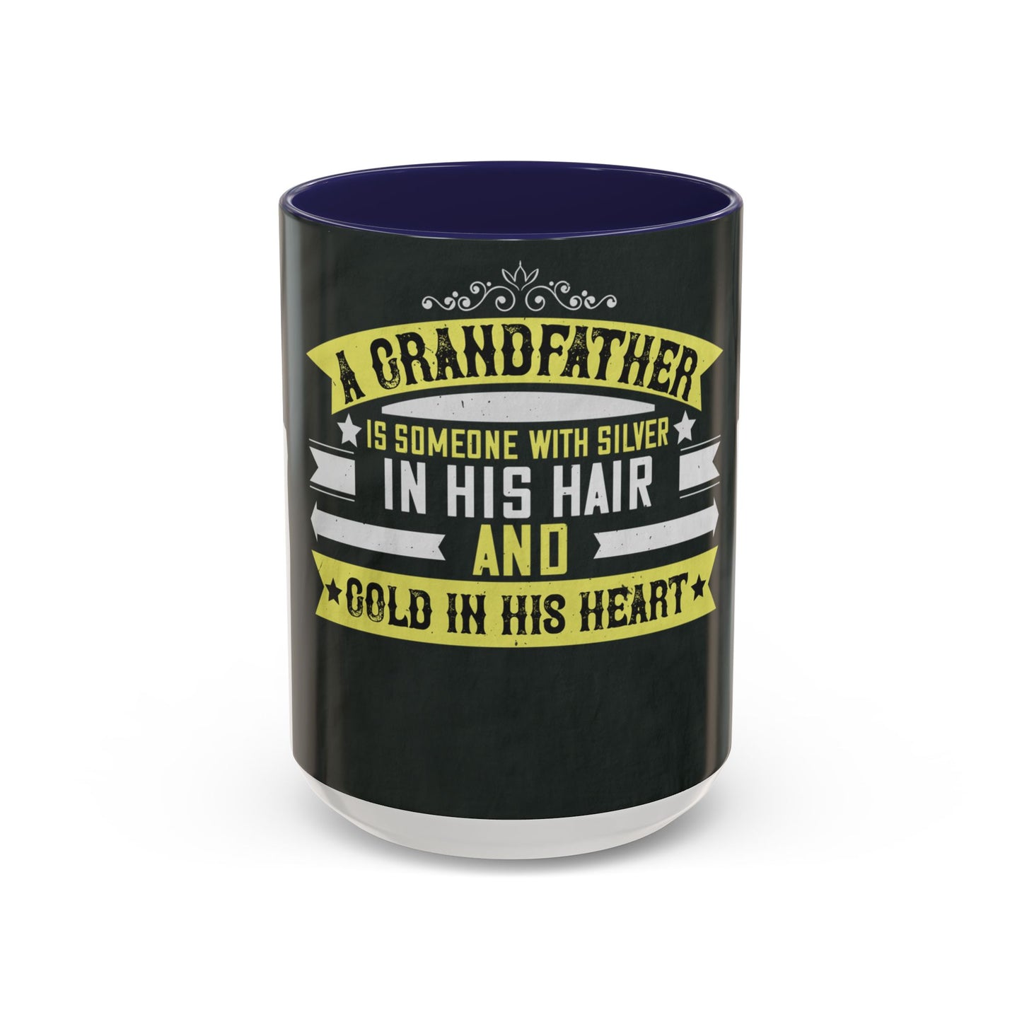A grandfather is someone with silver-02 — Accent Mug 11/15oz
