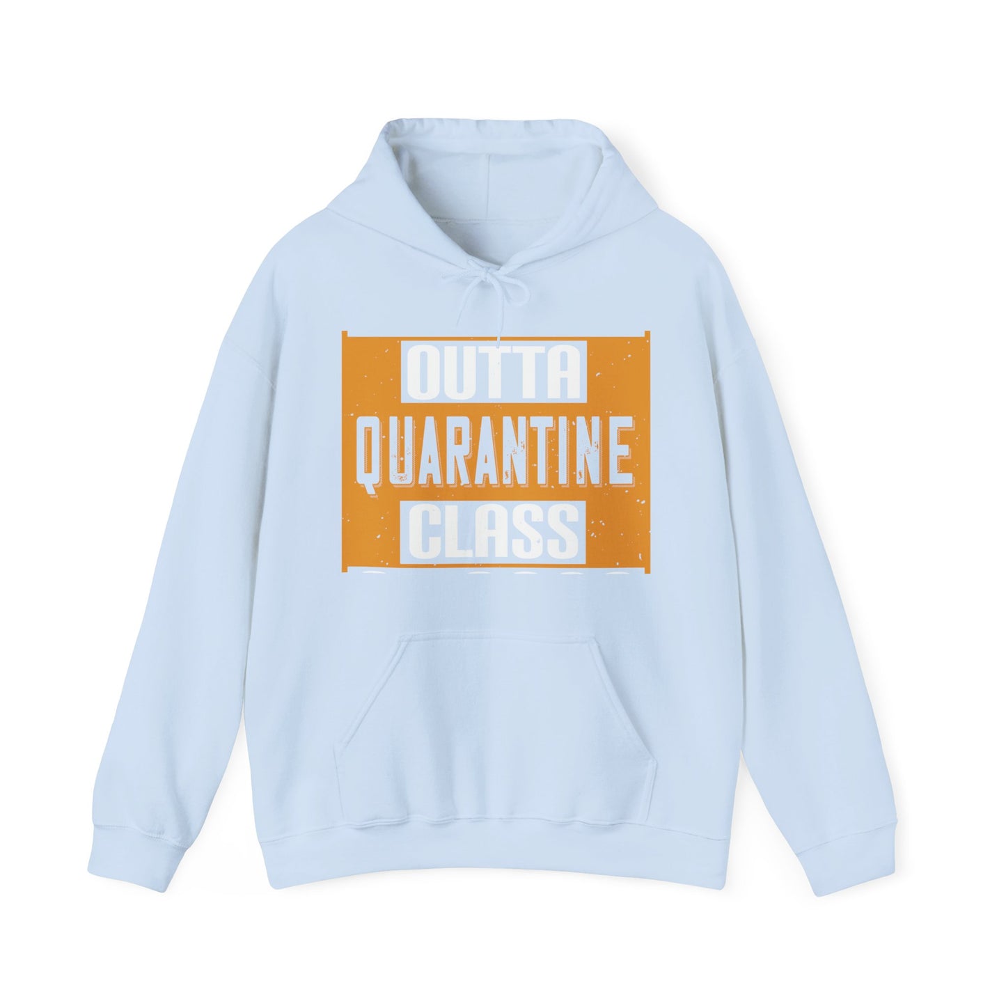 straight outta quarantine class of 2020-01 — Unisex Heavy Blend Hoodie (G18500)