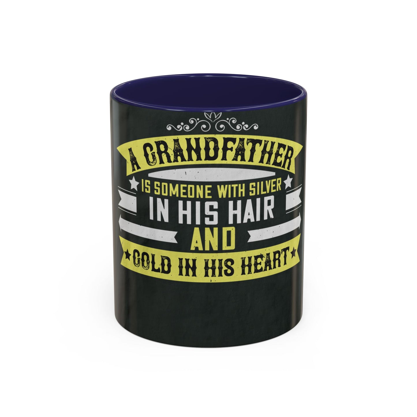 A grandfather is someone with silver-02 — Accent Mug 11/15oz