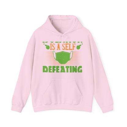 Isolation is a self-defeating dream-01 — Unisex Heavy Blend Hoodie (G18500)