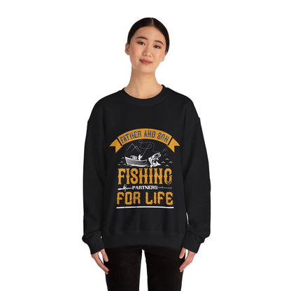 father and son fishing partners  for life-01 — Unisex Heavy Blend Crewneck (G18000)