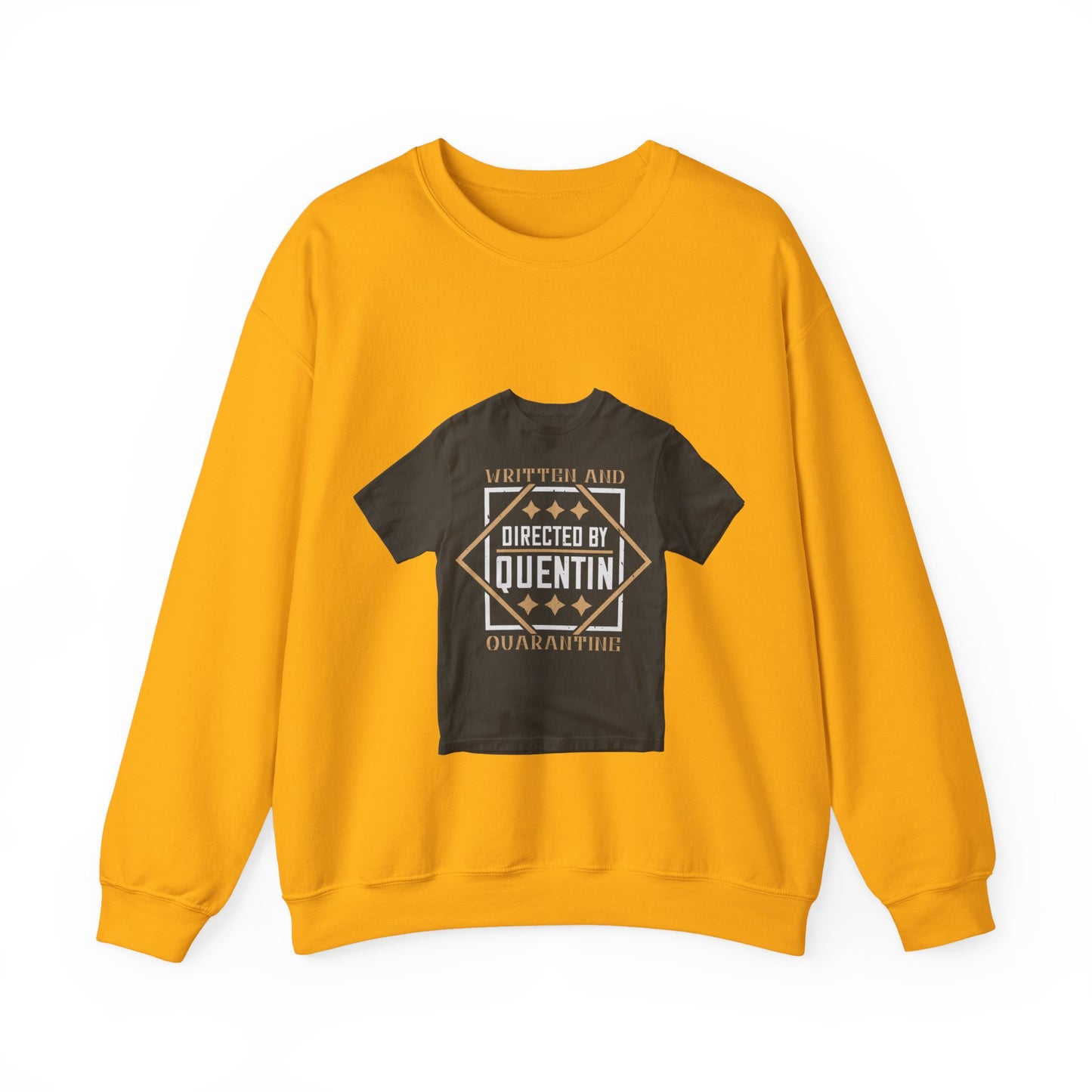 written and directed by quentin quarantine — Unisex Heavy Blend Crewneck (G18000)