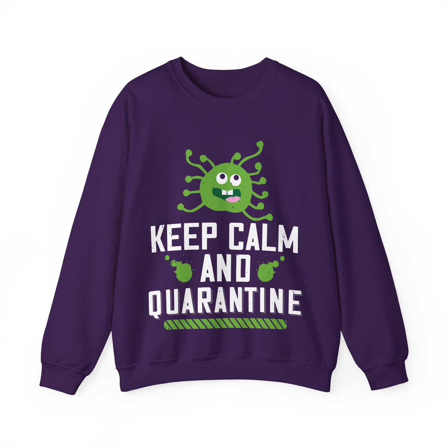 keep calm and quarantine-01 — Unisex Heavy Blend Crewneck (G18000)