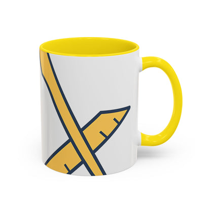 Plain Square and compass — Accent Mug 11/15oz