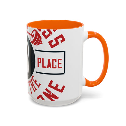 All progress takes place outside the comfort zone-01 — Accent Mug 11/15oz