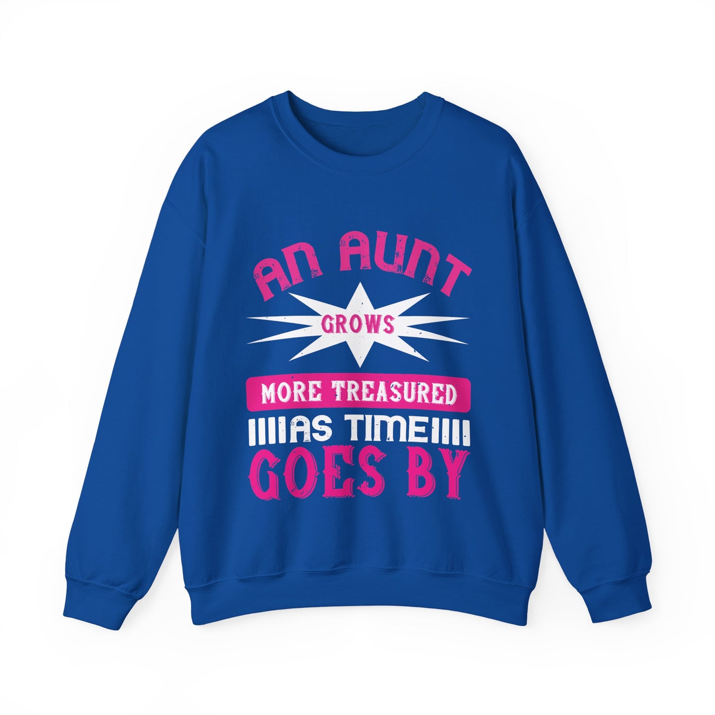 An aunt grows more treasured as time goes by-01 — Unisex Heavy Blend Crewneck (G18000)