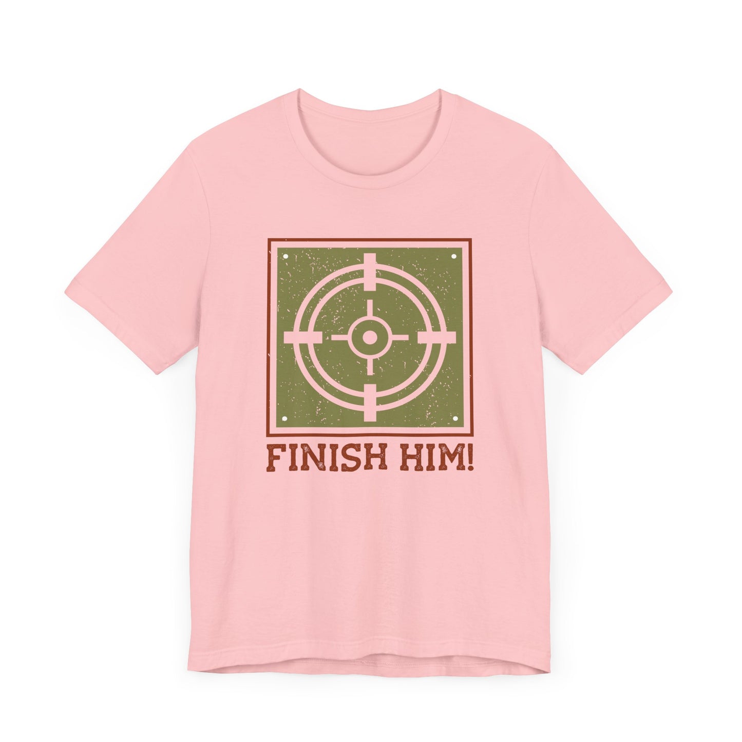 Finish Him T-shirt, Target Tshirt, Gamer Shirt, Pubg Unisex Shirt, Crewneck Shirt, Short Sleeve Tee, Gift for Him, Gift for Her