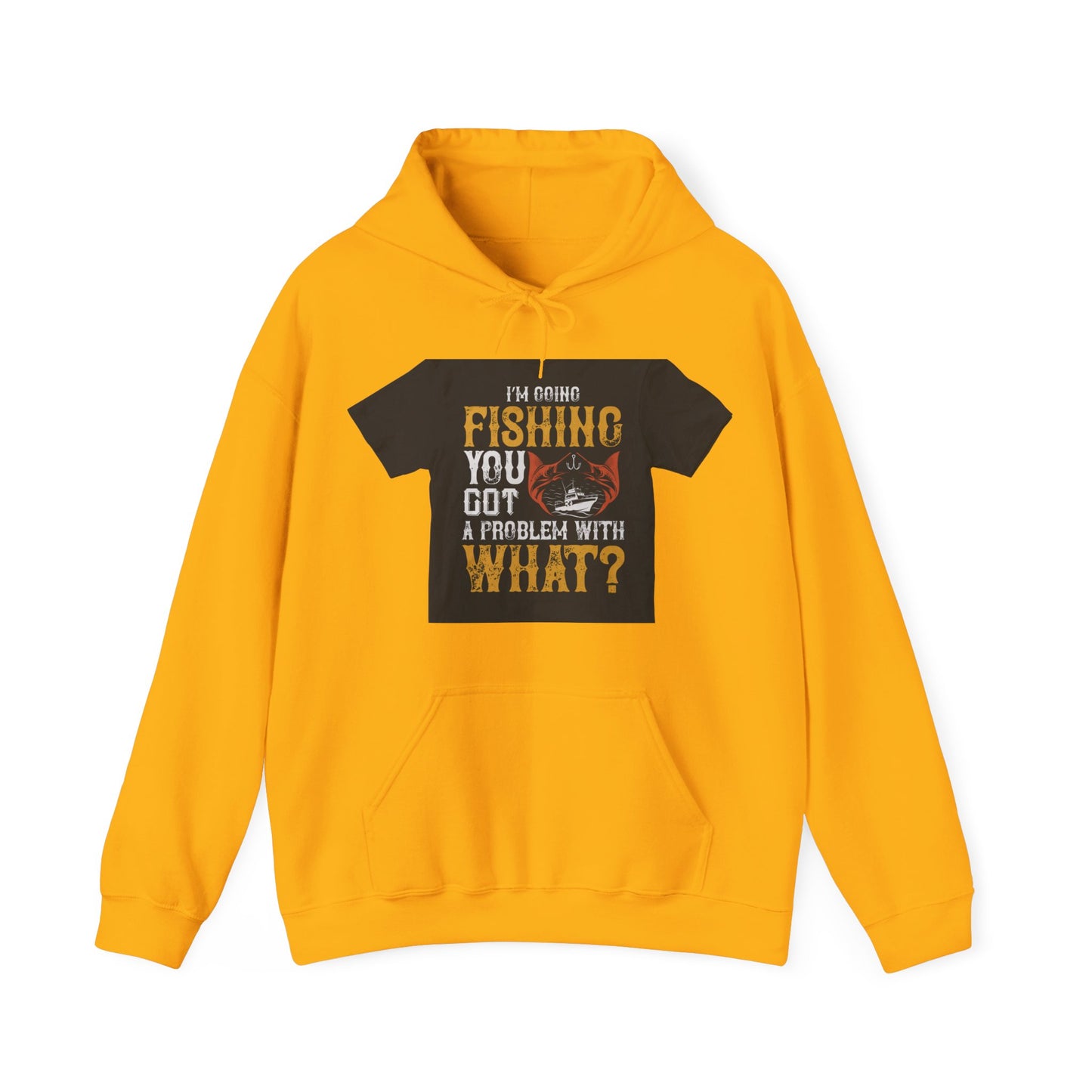 IΓÇÖM GOING FISHING — Unisex Heavy Blend Hoodie (G18500)