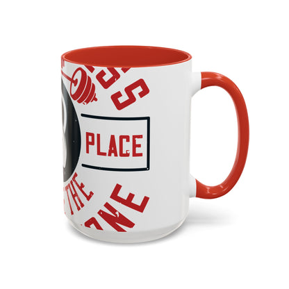 All progress takes place outside the comfort zone-01 — Accent Mug 11/15oz