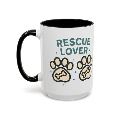 Rescue Lover Coffee Mug, Pet Owner Gift, Animal Rescue Merchandise, Dog Lover Cup, Rescue Pet Appreciation