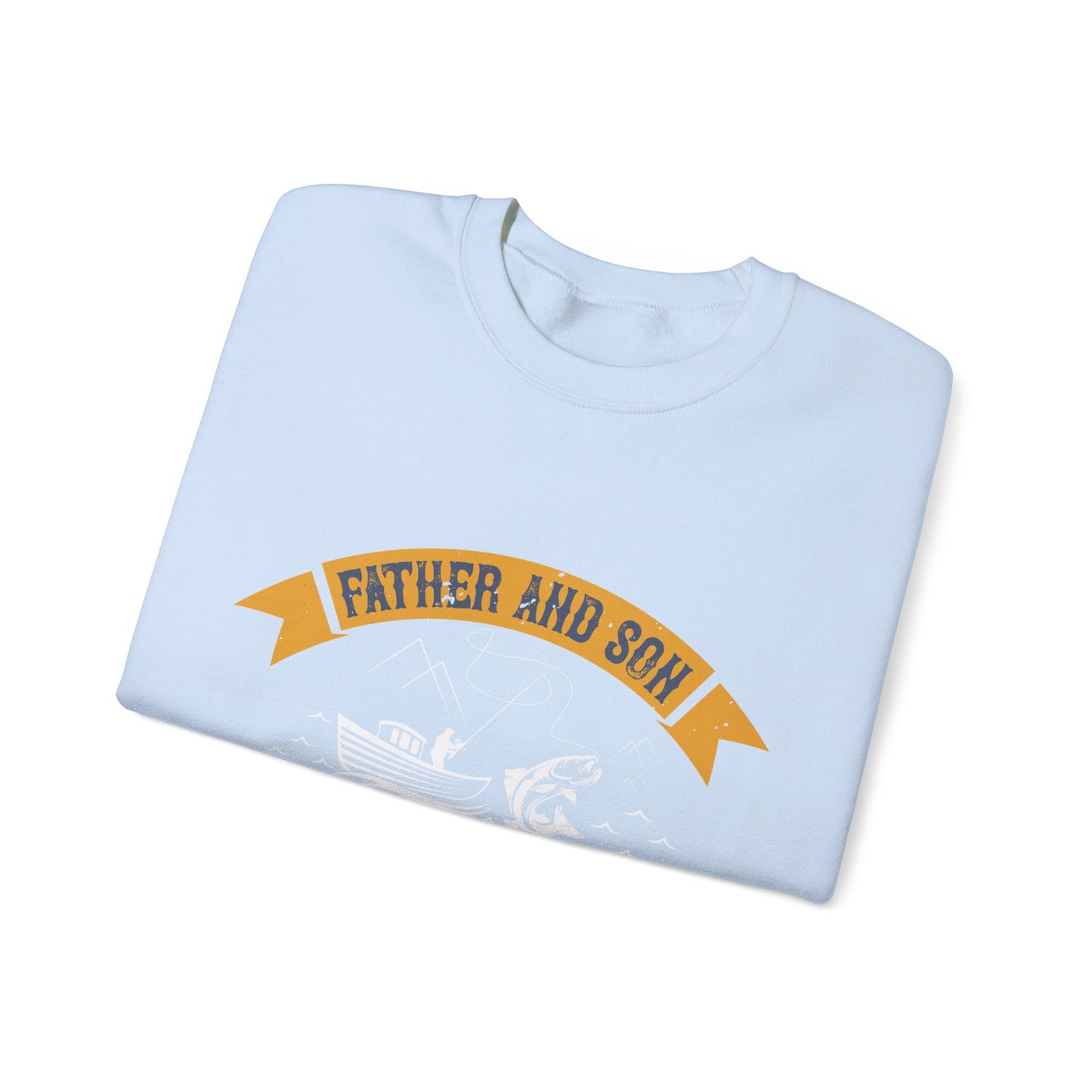 father and son fishing partners  for life-01 — Unisex Heavy Blend Crewneck (G18000)