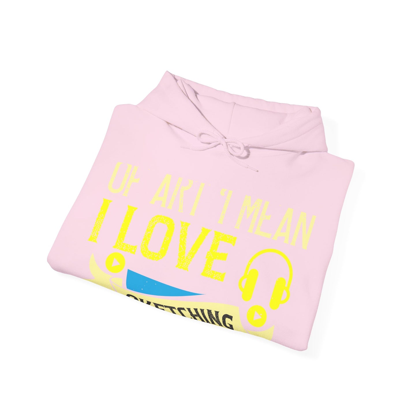 I love all kinds of art. I mean, I love sketching and acting and music-01 — Unisex Heavy Blend Hoodie (G18500)