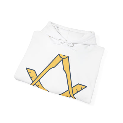 Plain Square and compass — Unisex Heavy Blend Hoodie (G18500)