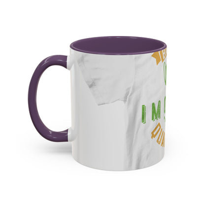 back off i'm on self quarantine — Accent Mug 11/15oz