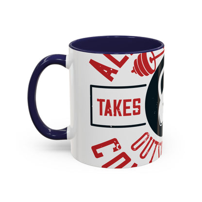 All progress takes place outside the comfort zone-01 — Accent Mug 11/15oz