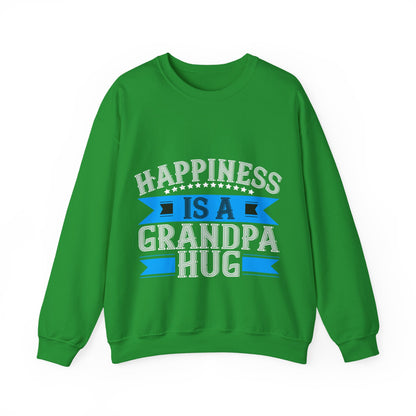 Happiness is a grandpa hug-01 — Unisex Heavy Blend Crewneck (G18000)