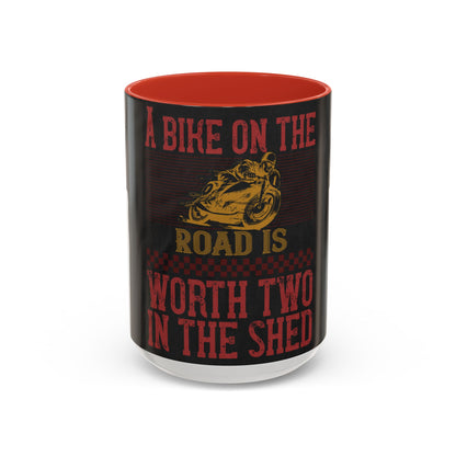 A bike on the worth two in the shet — Accent Mug 11/15oz