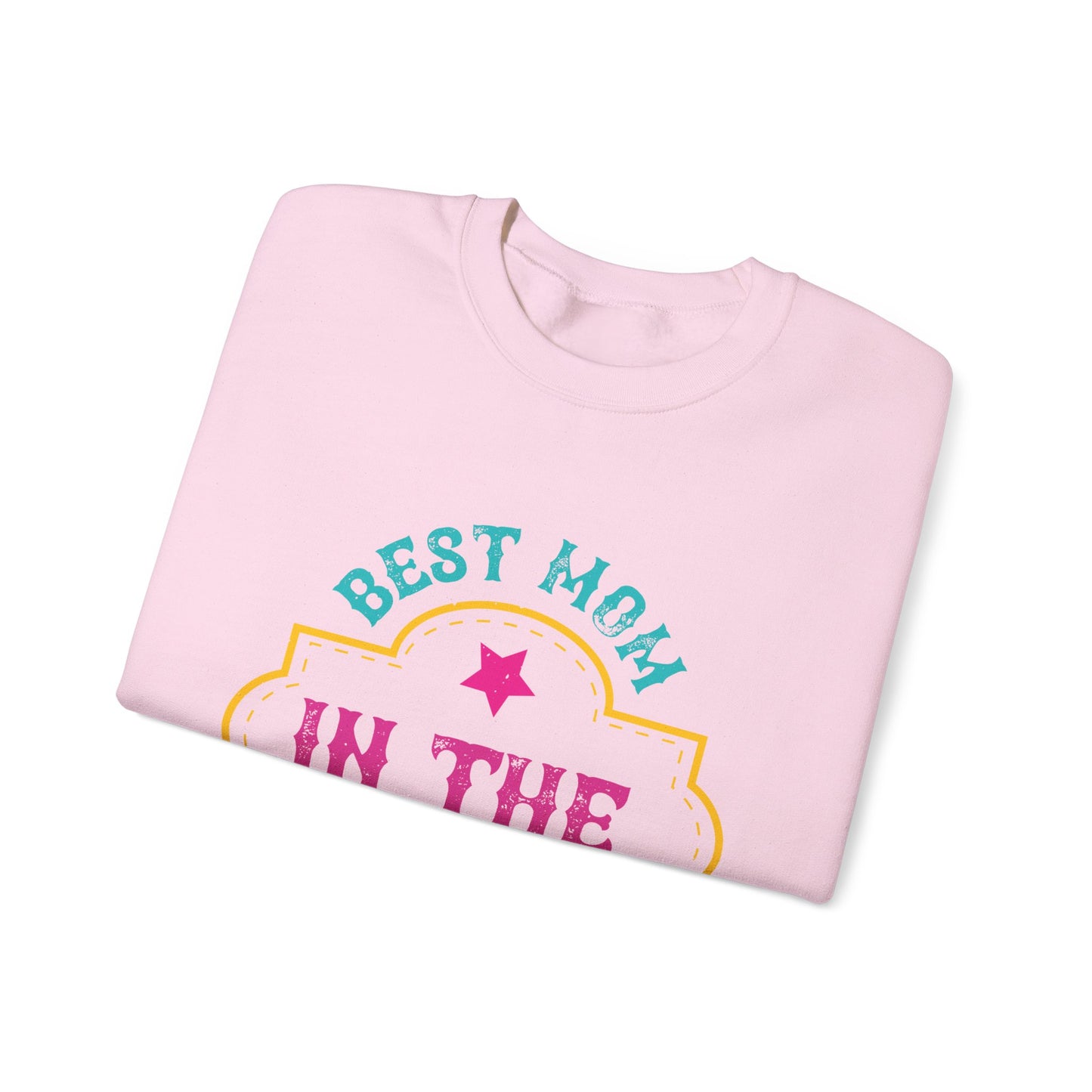 best mom in the galaxy-01 — Unisex Heavy Blend Crewneck (G18000)
