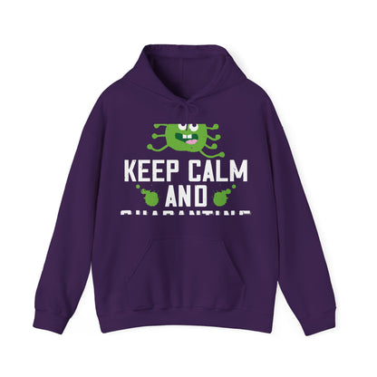 keep calm and quarantine-01 — Unisex Heavy Blend Hoodie (G18500)