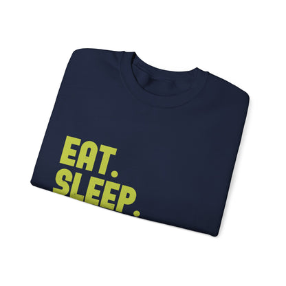 eat sleep quarantine repeat-01 — Unisex Heavy Blend Crewneck (G18000)