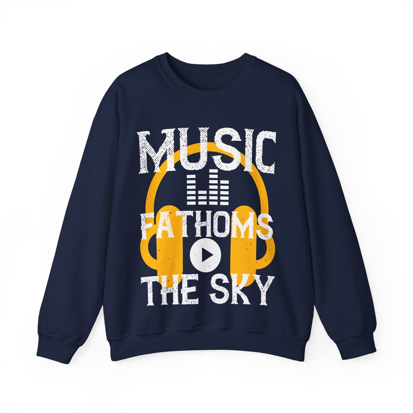 Music Fathoms The Sky-01 — Unisex Heavy Blend Crewneck (G18000)