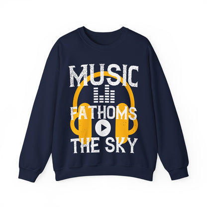 Music Fathoms The Sky-01 — Unisex Heavy Blend Crewneck (G18000)