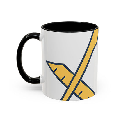 Plain Square and compass — Accent Mug 11/15oz