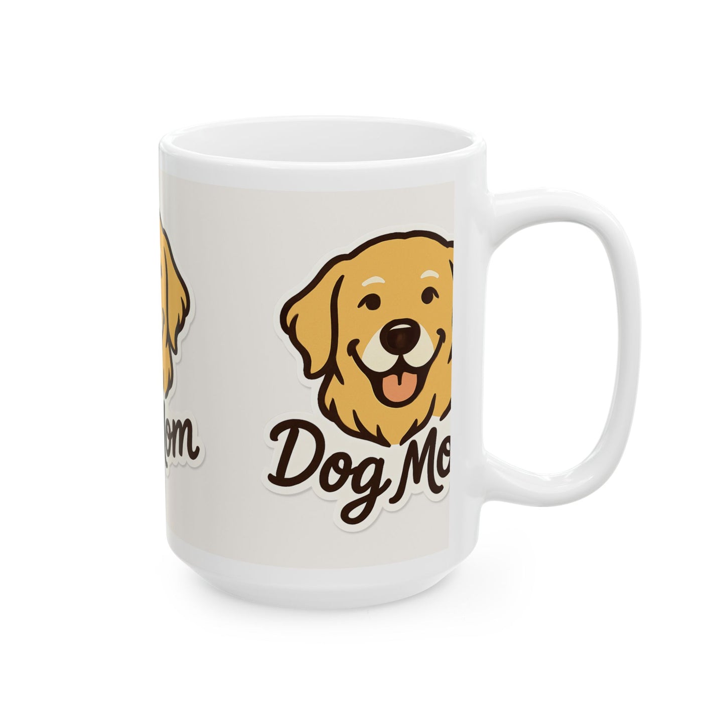 Dog Mom Ceramic Mug | 11oz & 15oz | Perfect Gift for Pet Lovers, Dog Mom Gifts, Coffee Mug, Funny Dog Lover, Animal Lover Mug