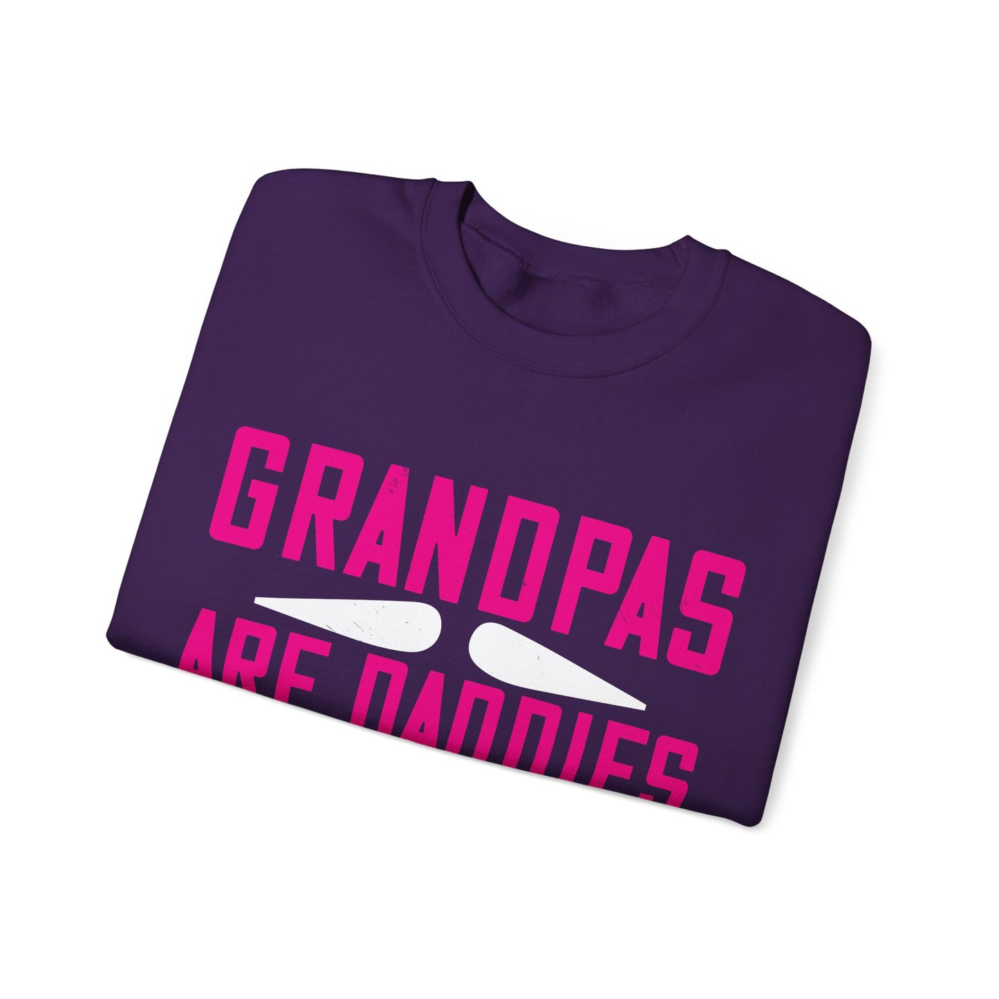 Grandpas are daddies with extra practice-01 — Unisex Heavy Blend Crewneck (G18000)