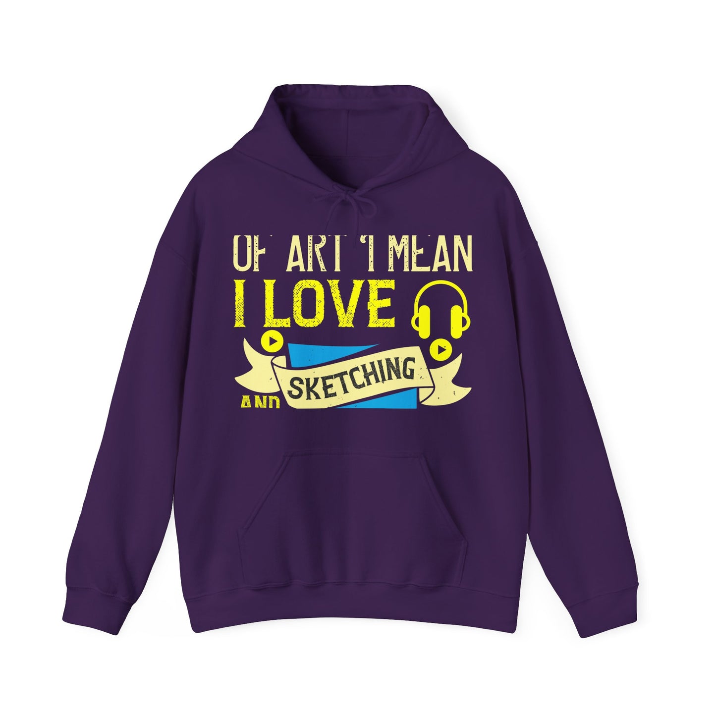 I love all kinds of art. I mean, I love sketching and acting and music-01 — Unisex Heavy Blend Hoodie (G18500)