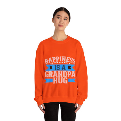 Happiness is a grandpa hug-01 — Unisex Heavy Blend Crewneck (G18000)
