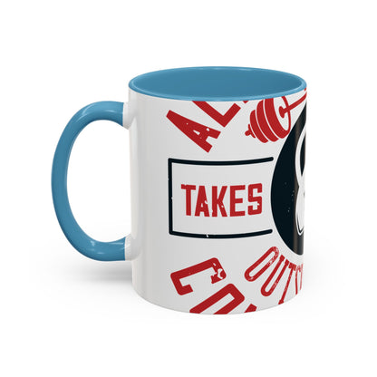 All progress takes place outside the comfort zone-01 — Accent Mug 11/15oz