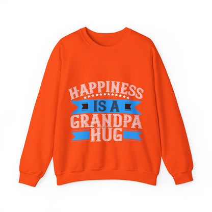 Happiness is a grandpa hug-01 — Unisex Heavy Blend Crewneck (G18000)