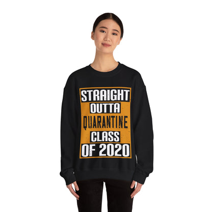 straight outta quarantine class of 2020-01 — Unisex Heavy Blend Crewneck (G18000)