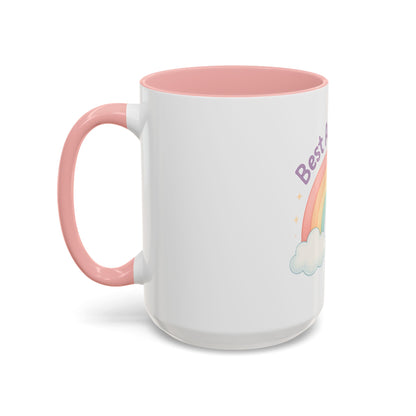 Best Aunt Ever Rainbow Coffee Mug, Gift for Aunts, 11oz, 15oz, Cute Mug, Birthday Gift, Unique Coffee Cup