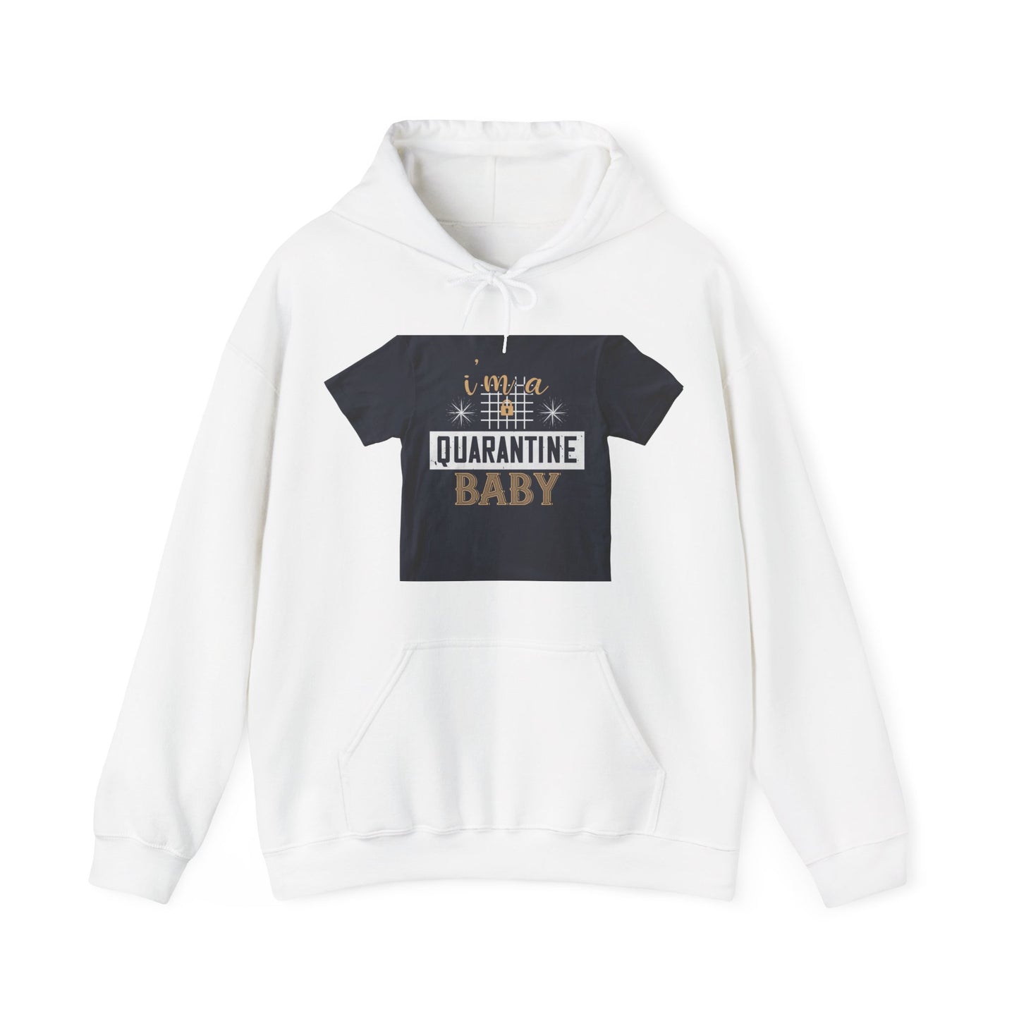 iΓÇÖm quarantine baby — Unisex Heavy Blend Hoodie (G18500)