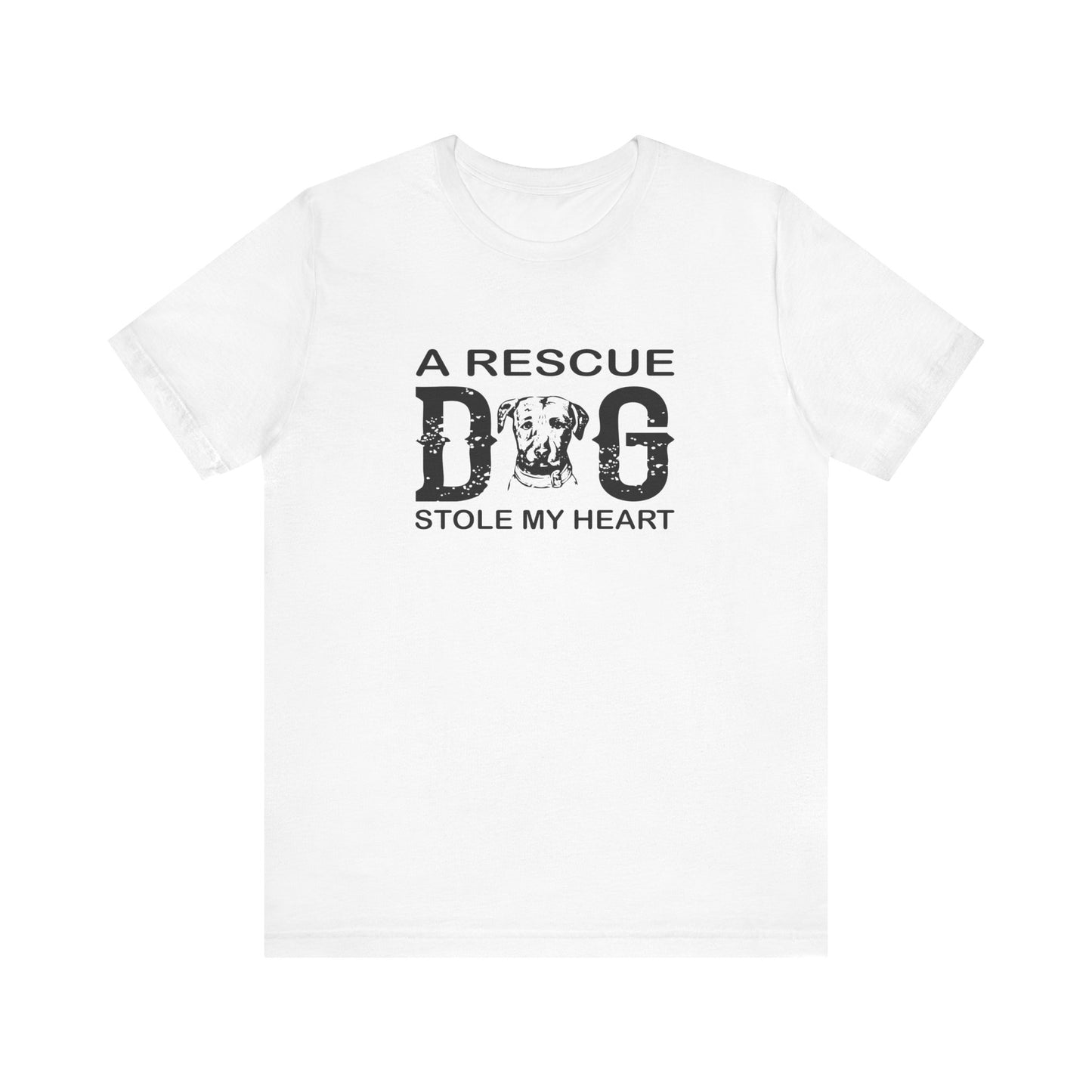 A Rescue Dog Stole My Heart T-shirt, Dog Tshirt, Pet Shirt, Unisex Shirt, Crewneck Shirt, Short Sleeve Tee, Gift for Him, Gift for Her