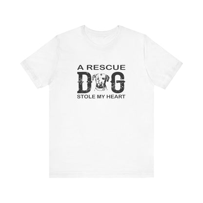 A Rescue Dog Stole My Heart T-shirt, Dog Tshirt, Pet Shirt, Unisex Shirt, Crewneck Shirt, Short Sleeve Tee, Gift for Him, Gift for Her
