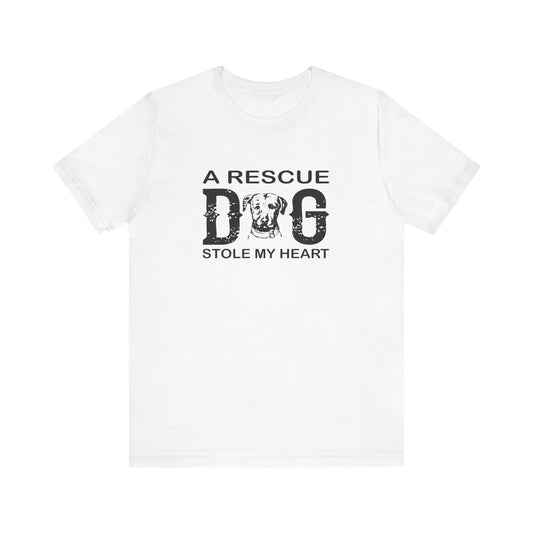 A Rescue Dog Stole My Heart T-shirt, Dog Tshirt, Pet Shirt, Unisex Shirt, Crewneck Shirt, Short Sleeve Tee, Gift for Him, Gift for Her