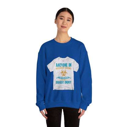 Anyone in recovery knows that isolation is the biggest enemy — Unisex Heavy Blend Crewneck (G18000)