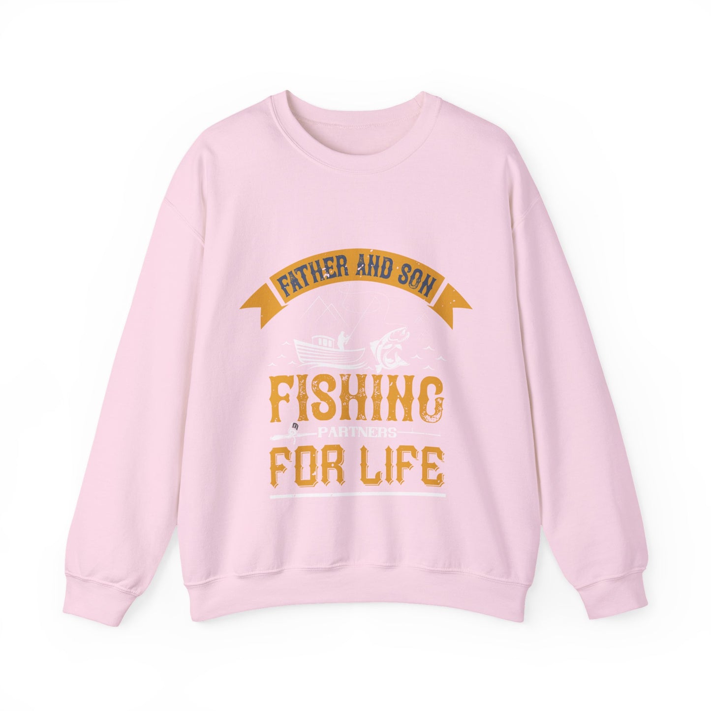 father and son fishing partners  for life-01 — Unisex Heavy Blend Crewneck (G18000)
