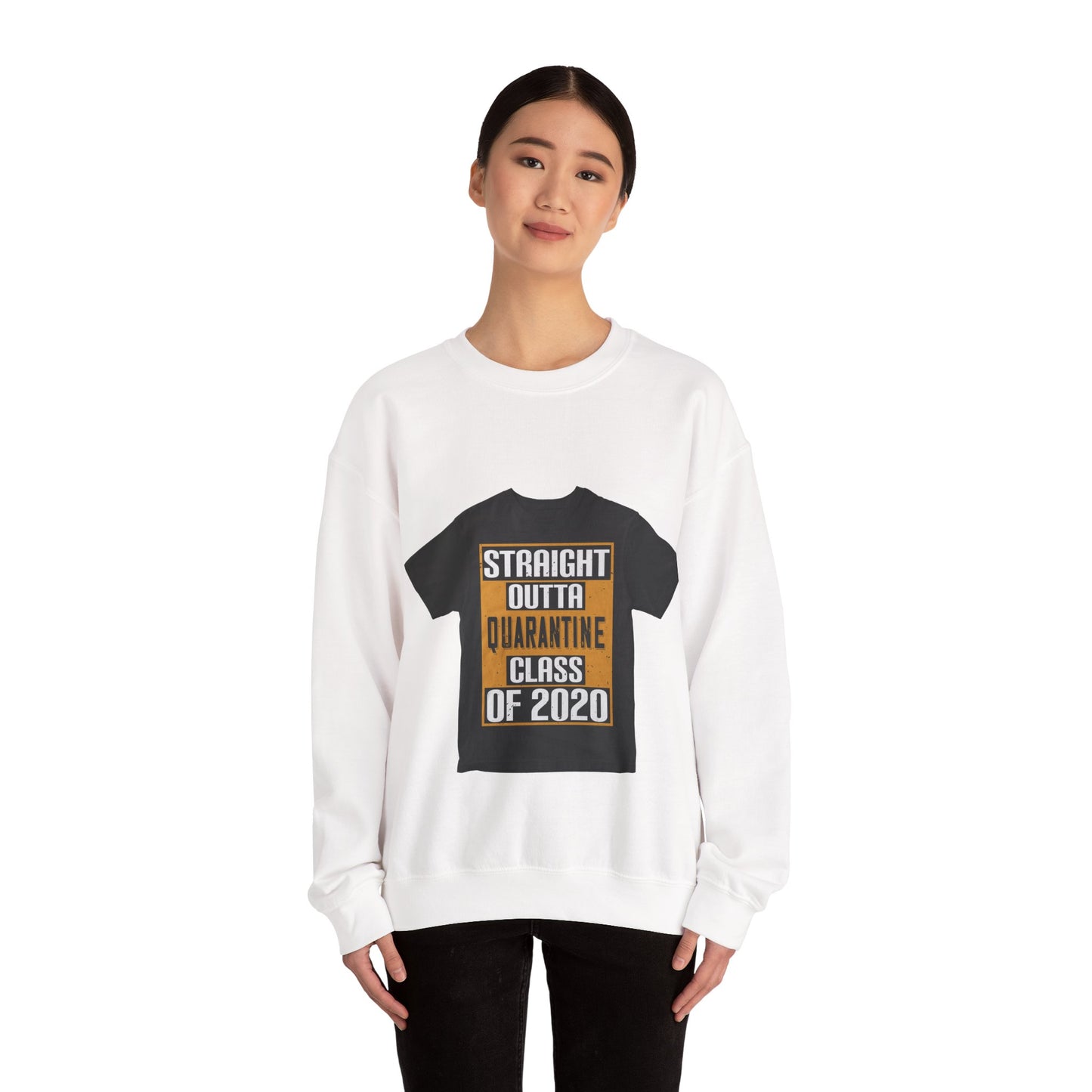 straight outta quarantine class of 2020 — Unisex Heavy Blend Crewneck (G18000)