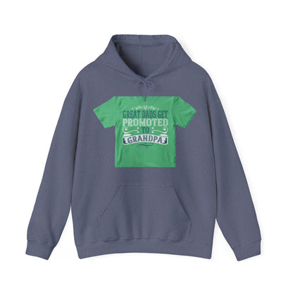 Great dads get promoted to grandpa-02 — Unisex Heavy Blend Hoodie (G18500)