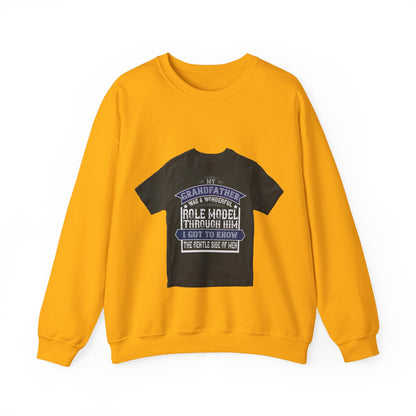 My grandfather was a wonderful role model-02 — Unisex Heavy Blend Crewneck (G18000)