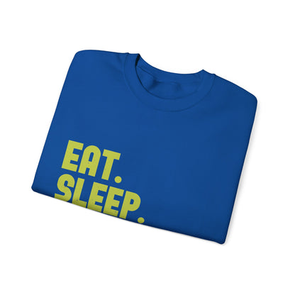 eat sleep quarantine repeat-01 — Unisex Heavy Blend Crewneck (G18000)