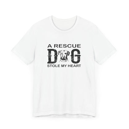 A Rescue Dog Stole My Heart T-shirt, Dog Tshirt, Pet Shirt, Unisex Shirt, Crewneck Shirt, Short Sleeve Tee, Gift for Him, Gift for Her