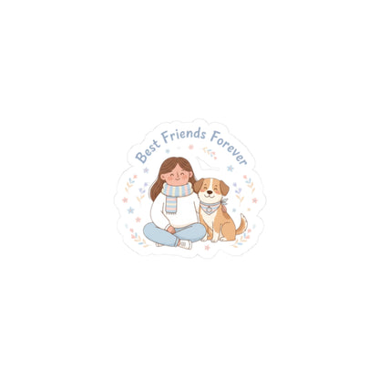 Best Friends Forever Sticker | Pet Club, Paw Print Design